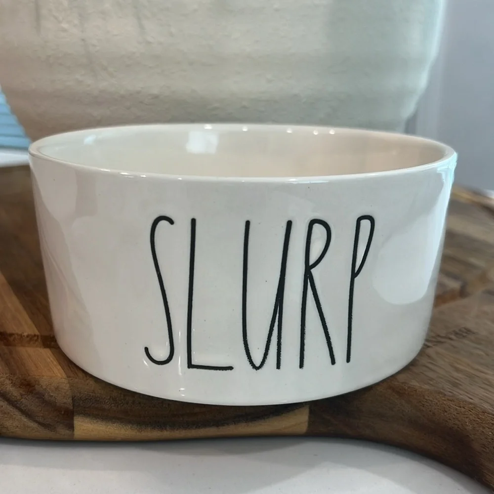 Rae Dunn. Cute 🐾SLURP 🐾BOWL...